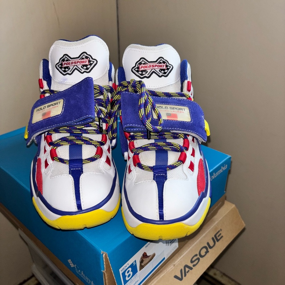 Polo Ralph Lauren PS-100 Polo Sport Sneakers Size 8